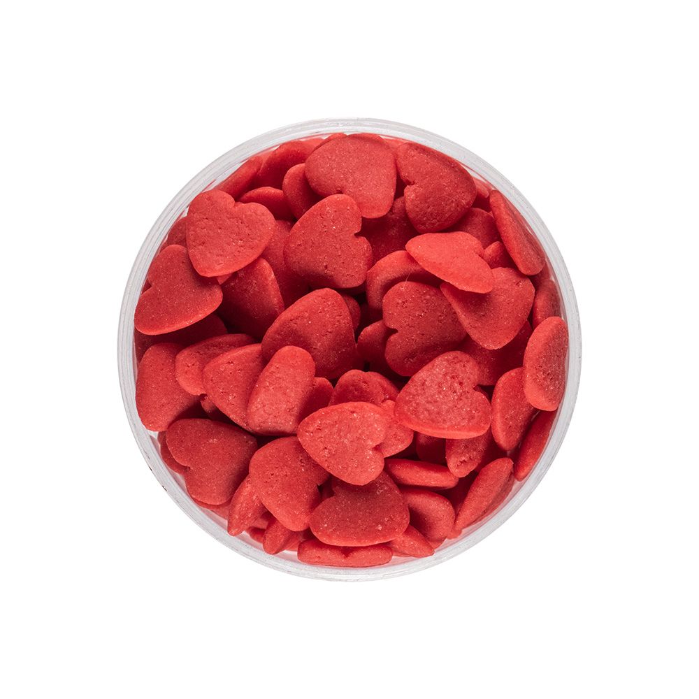 Over The Top Bling Love Hearts Red 55g
