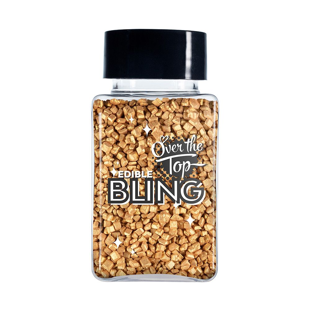 Over The Top Bling Sanding Sugar Pearl Gold 80g