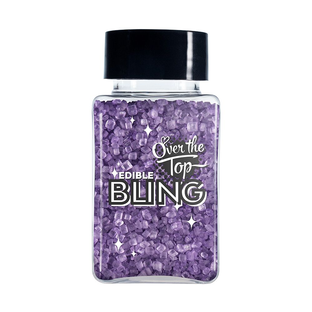 Over The Top Bling Sanding Sugar Purple 80g