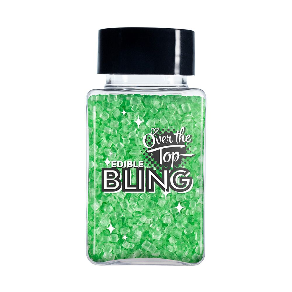 Over The Top Bling Sanding Sugar Green 80g
