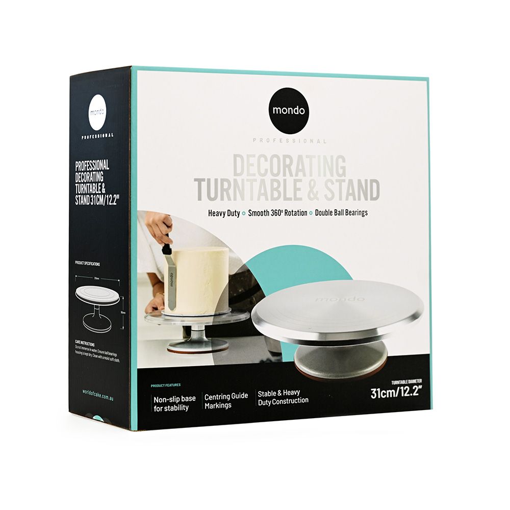 Mondo Metal 31cm 12.2in Cake Turntable