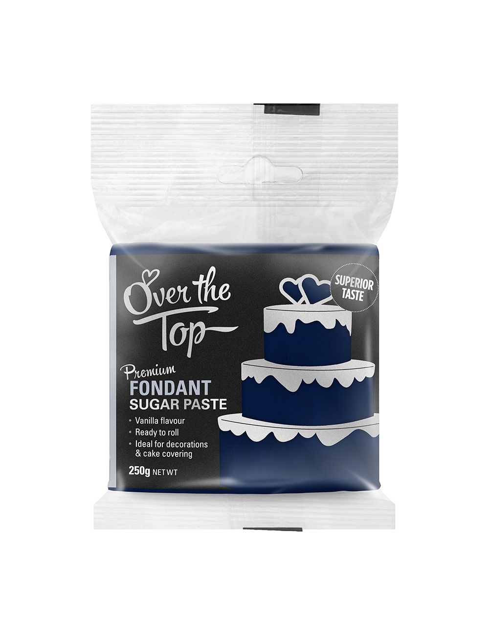 Over The Top Fondant Navy Blue 250g
