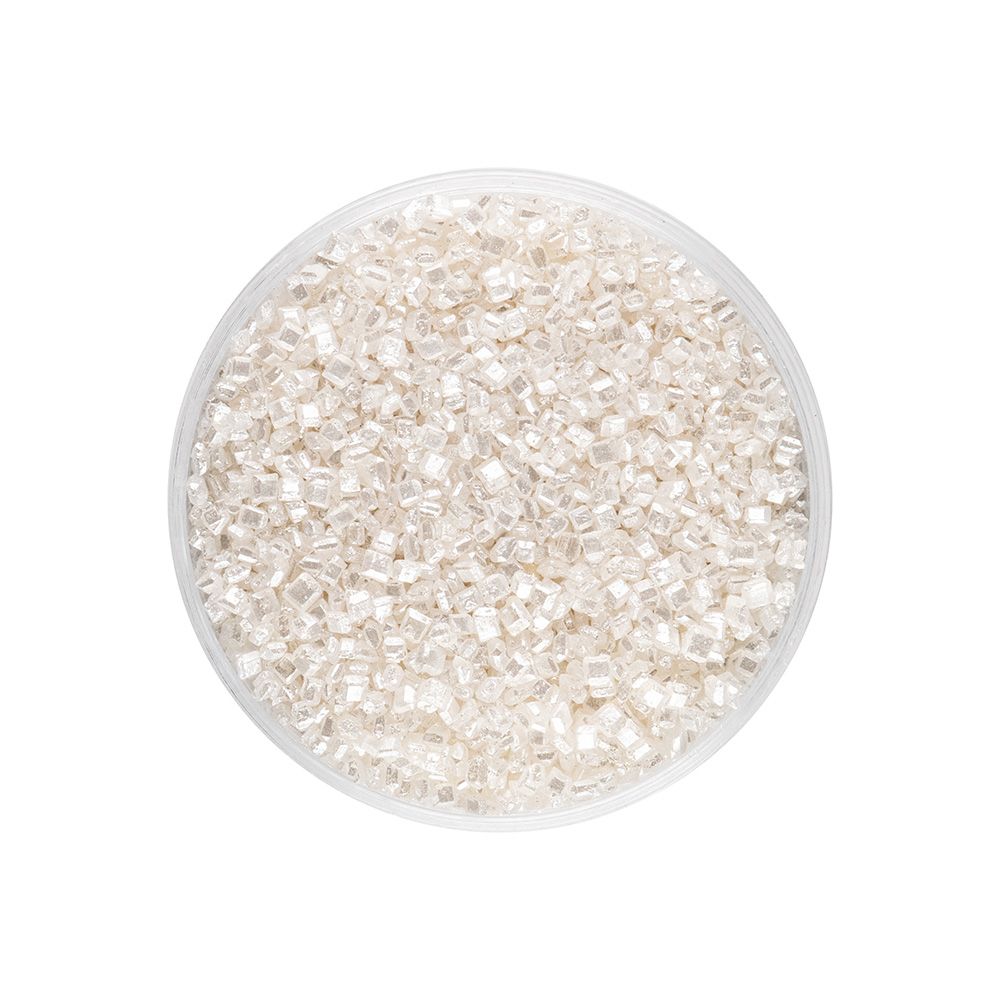 Over The Top Bling Sanding Sugar Pearl White 80g