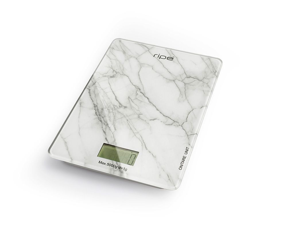 Ripe Kitchen Scale White Marble 5kg