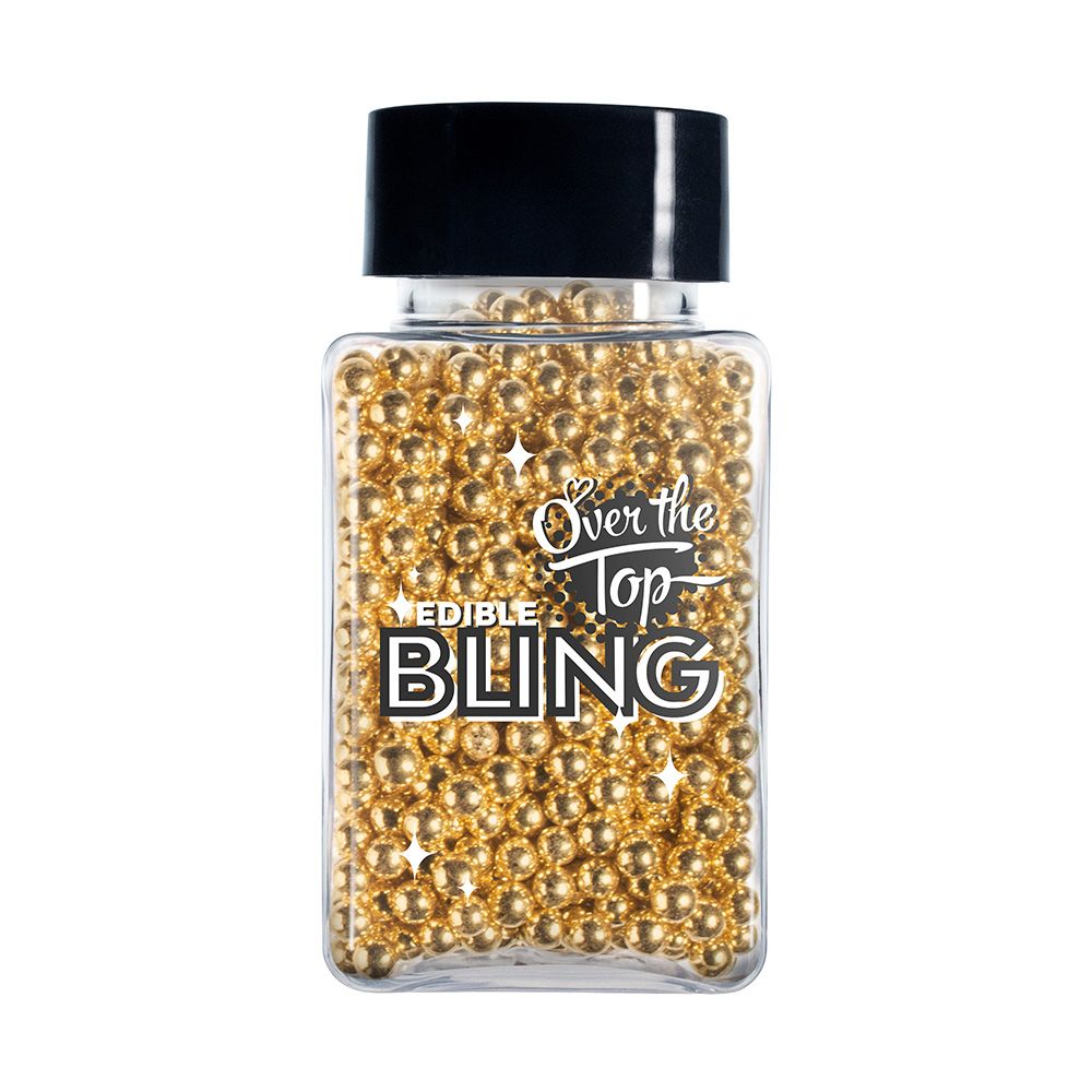 Over The Top Bling Gold Pearls 80g 4mm