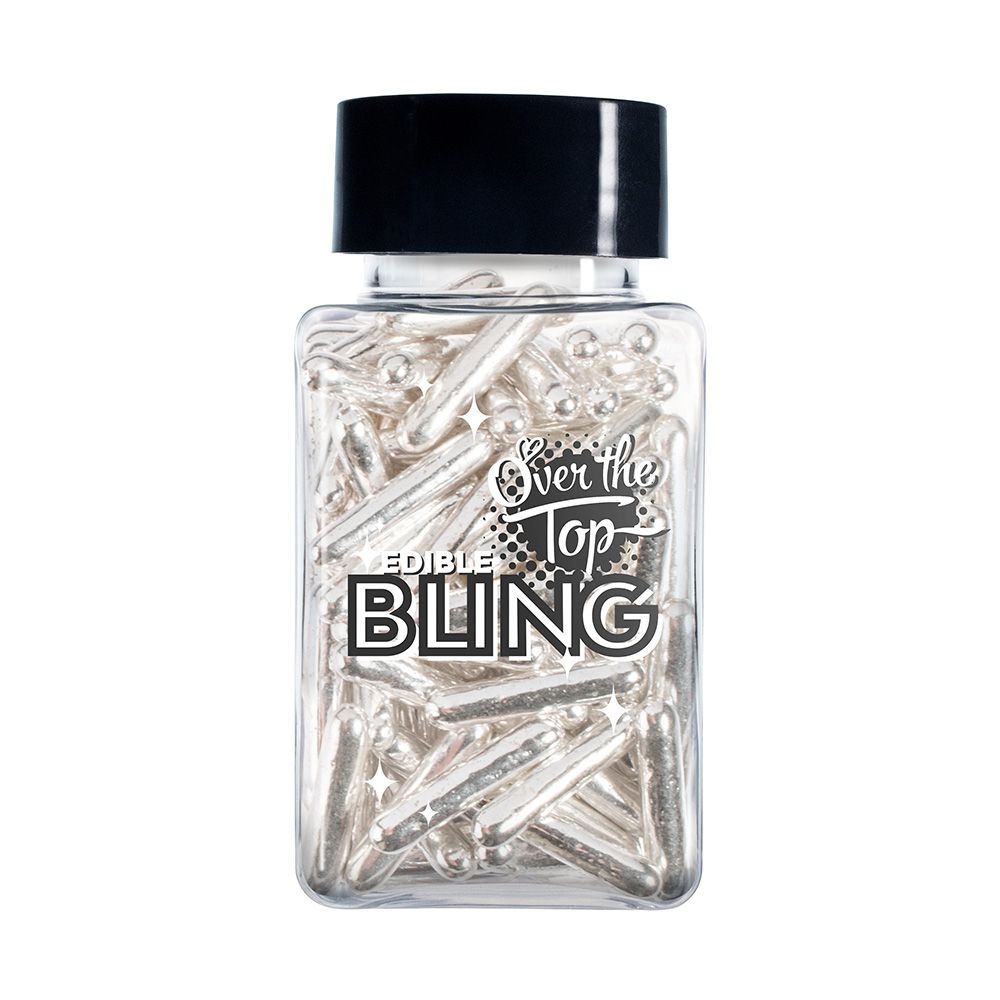 Over The Top Bling Metallic Rods Silver 60g