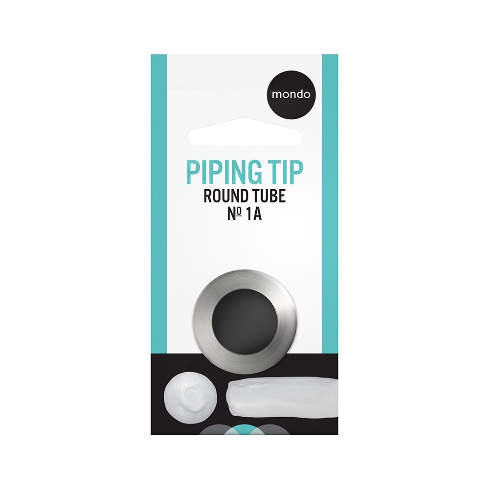 Mondo No. 1A Stainless Steel Round Piping Tip