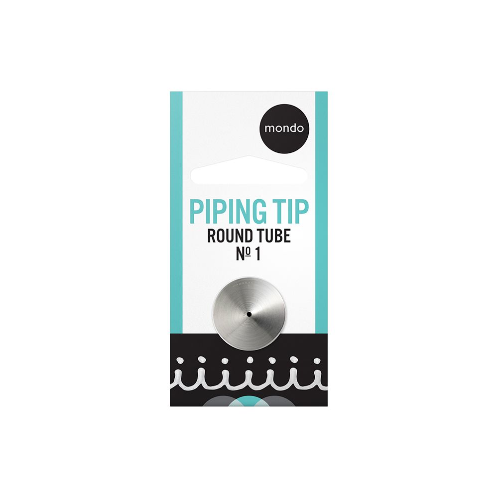 Mondo No. 1 Stainless Steel Round Piping Tip