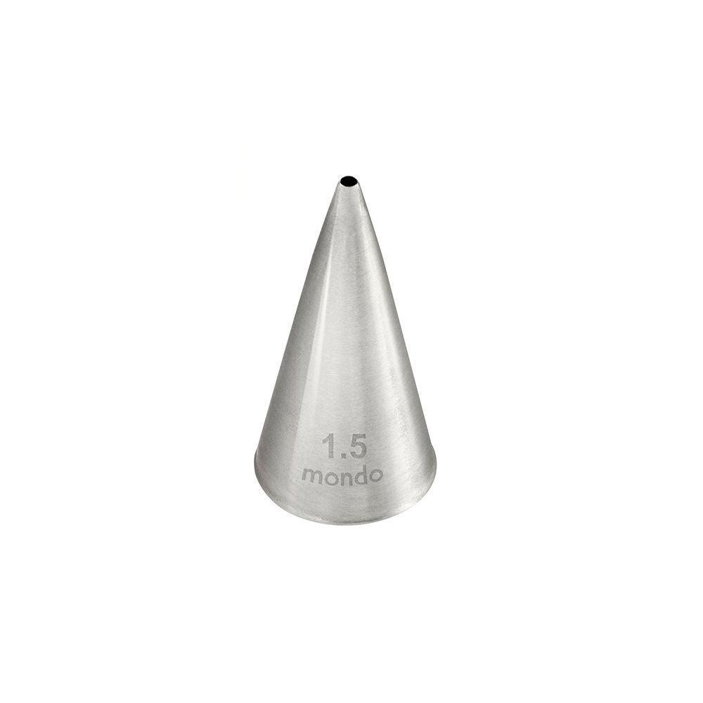 Mondo No. 1.5 Stainless Steel Round Piping Tip