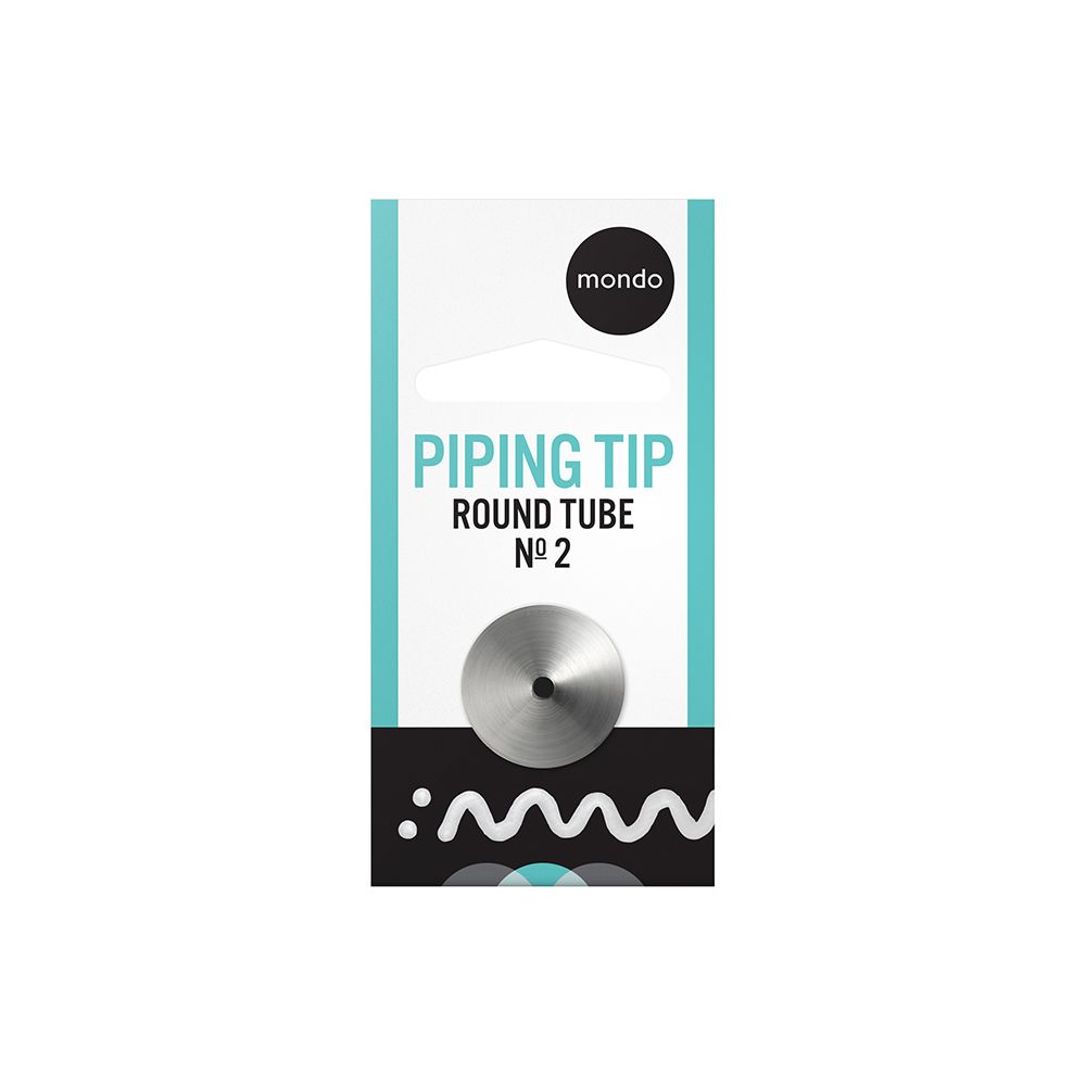 Mondo No. 2 Stainless Steel Round Piping Tip