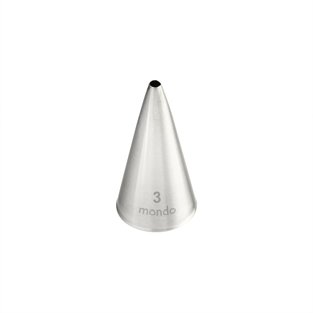 Mondo No. 3 Stainless Steel Round Piping Tip