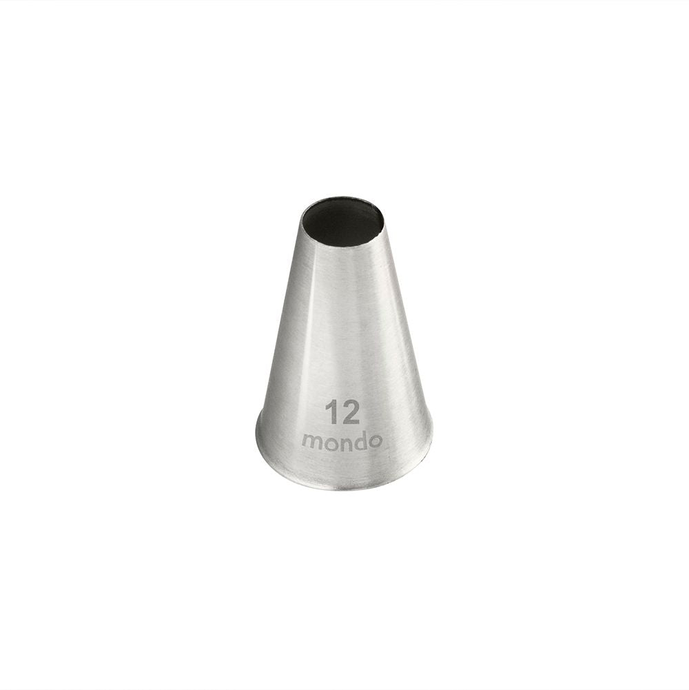 Mondo No. 12 Stainless Steel Round Piping Tip