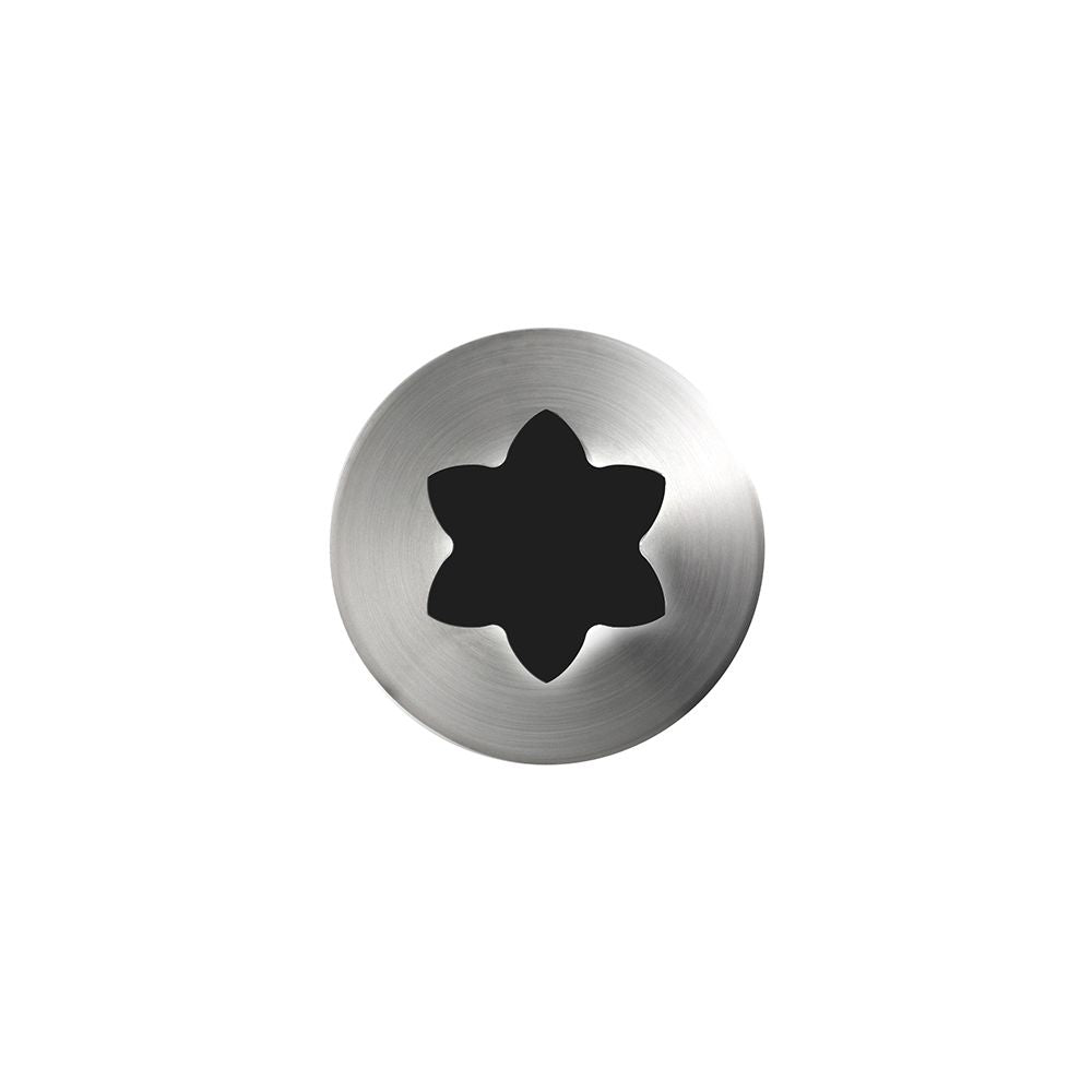Mondo No. 1M Stainless Steel Open Star Piping Tip