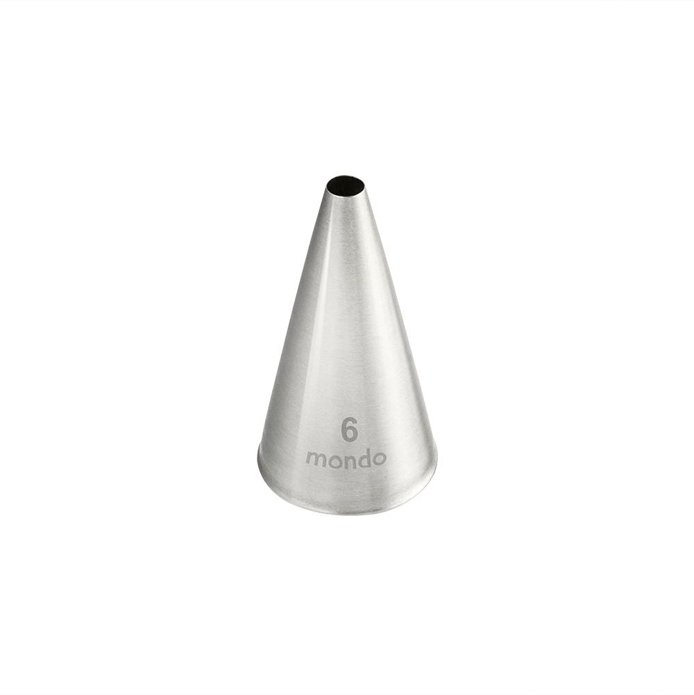 Mondo No. 6 Stainless Steel Round Piping Tip