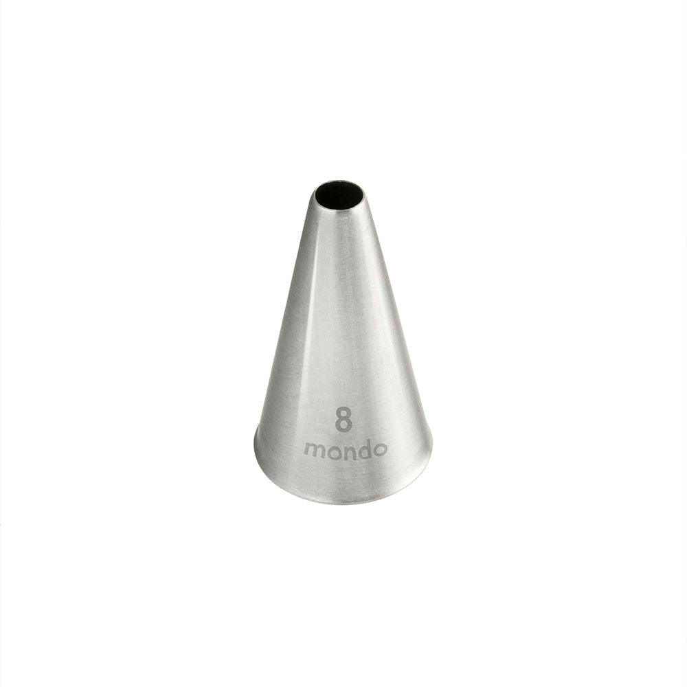 Mondo No. 8 Stainless Steel Round Piping Tip