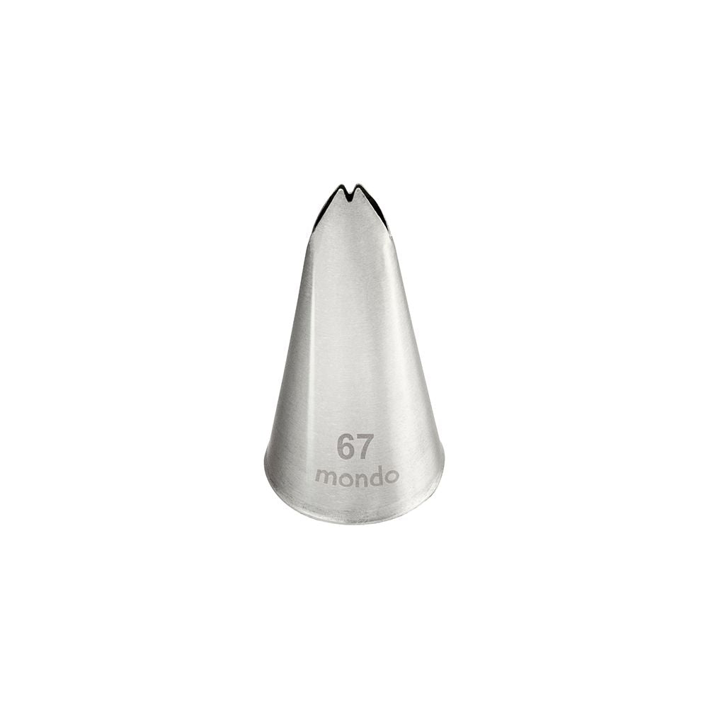 Mondo No. 67 Stainless Steel Leaf Piping Tip