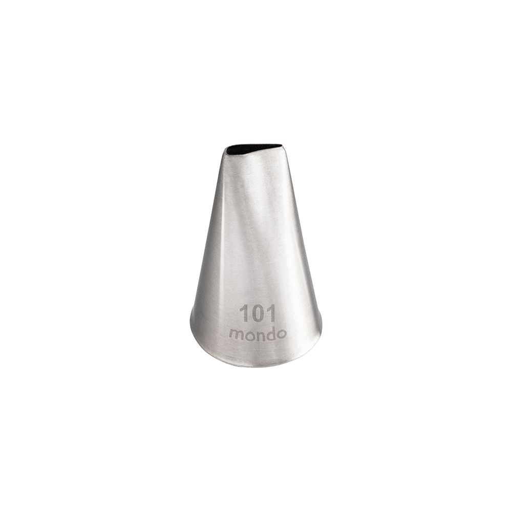 Mondo No. 101 Stainless Steel Rose Piping Tip