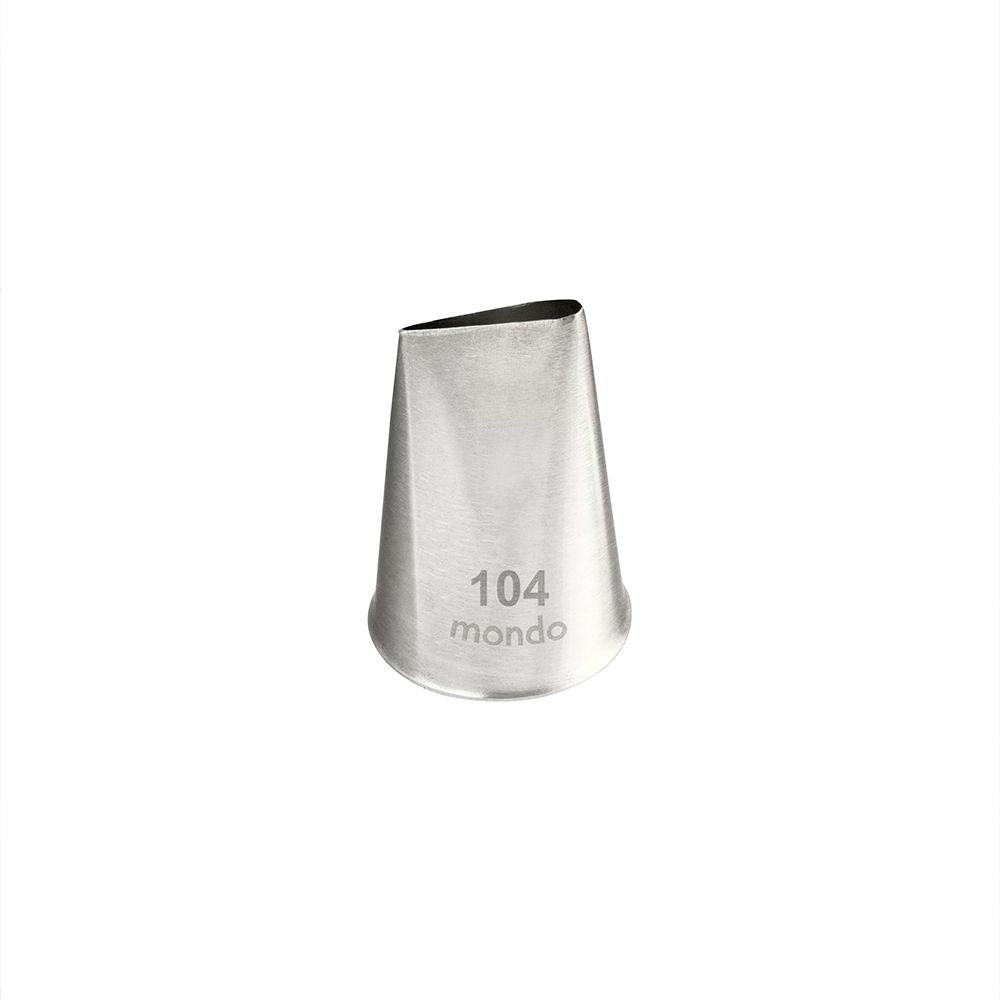 Mondo No. 104 Stainless Steel Rose Piping Tip