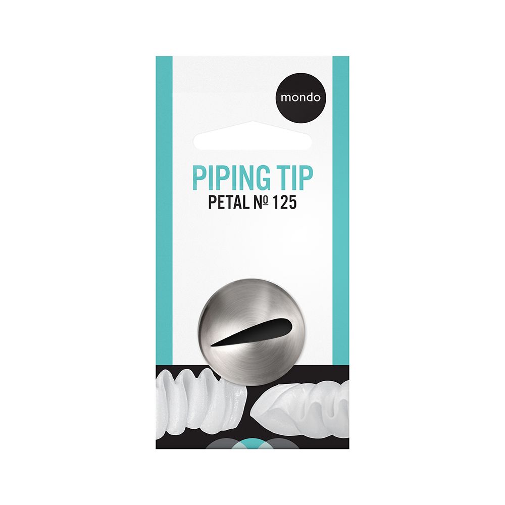 Mondo No. 125 Stainless Steel Petal Piping Tip