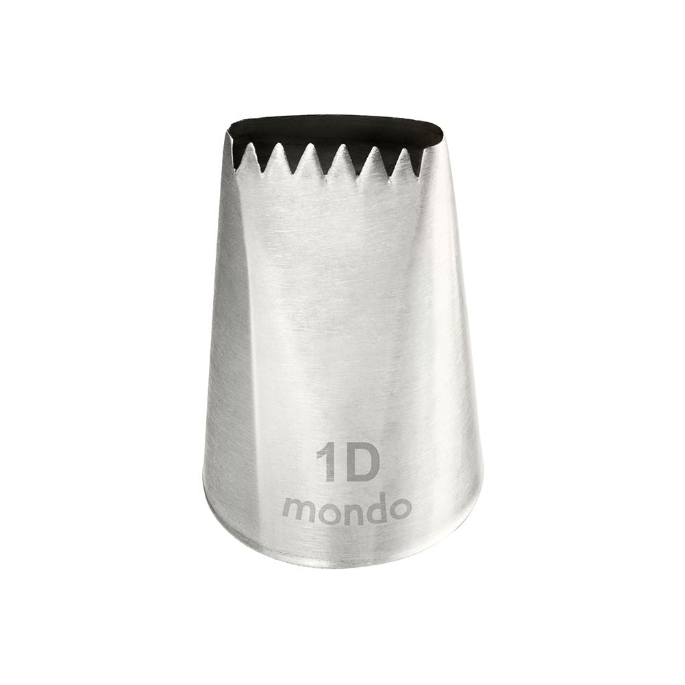 Mondo No. 1D Stainless Steel Basketweave Piping Tip