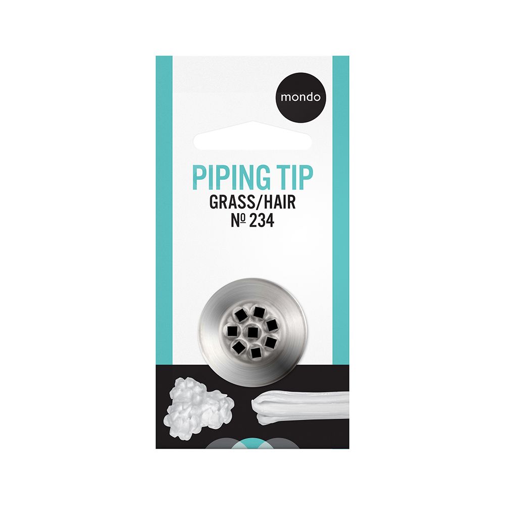 Mondo No. 234 Stainless Steel Grass Hair Piping Tip
