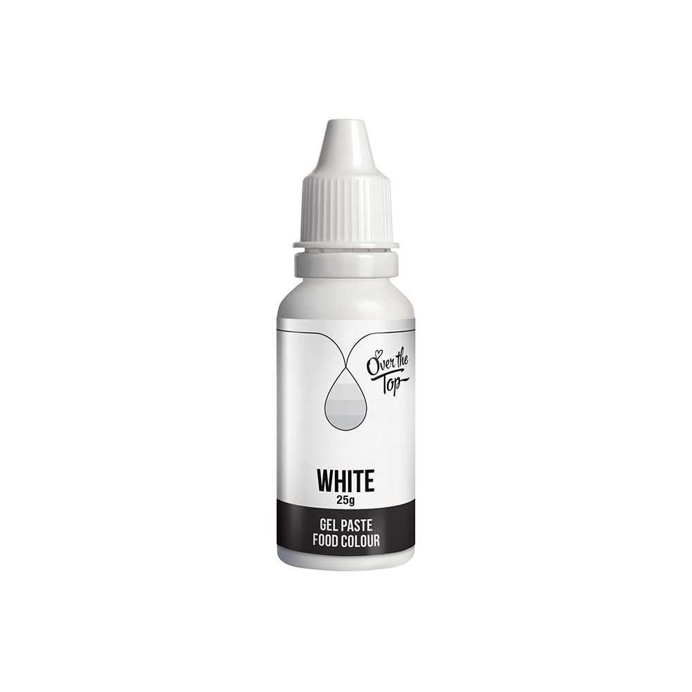 Over The Top Gel Food Colour White 25g