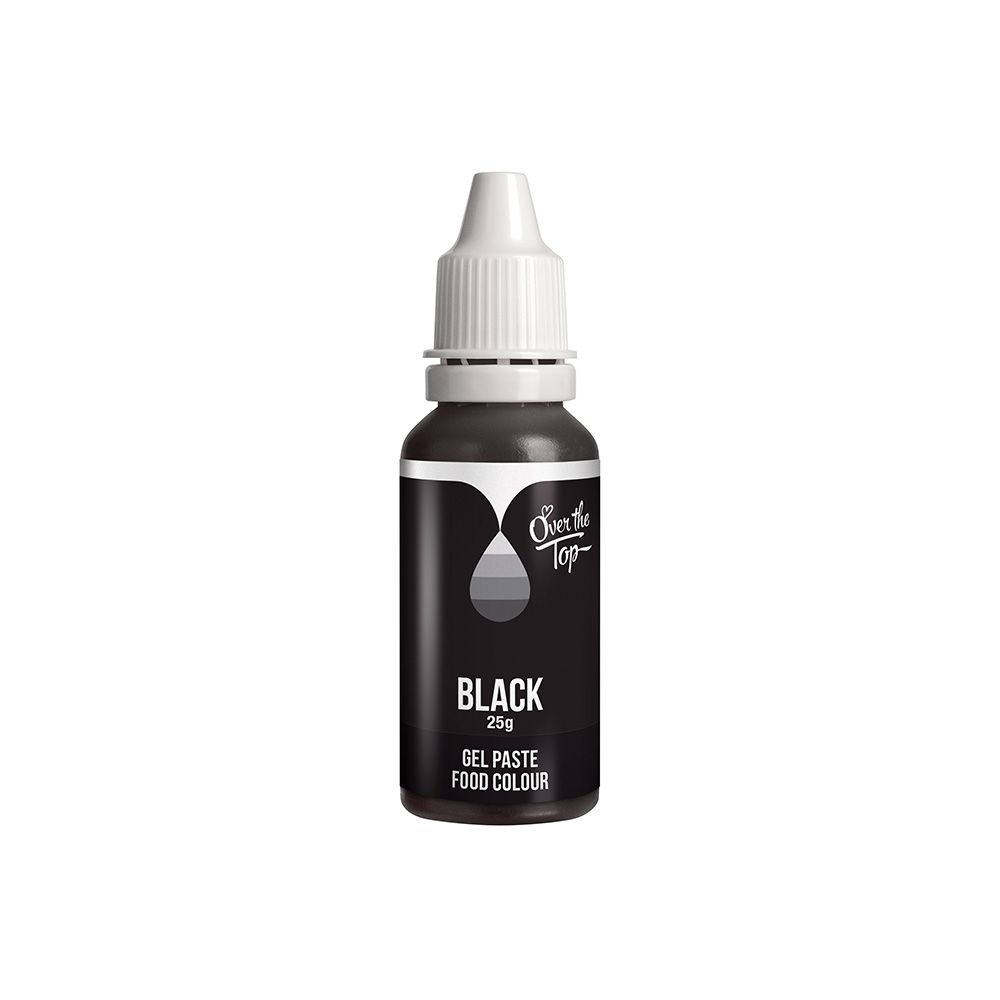 Over The Top Gel Food Colour Black 25g