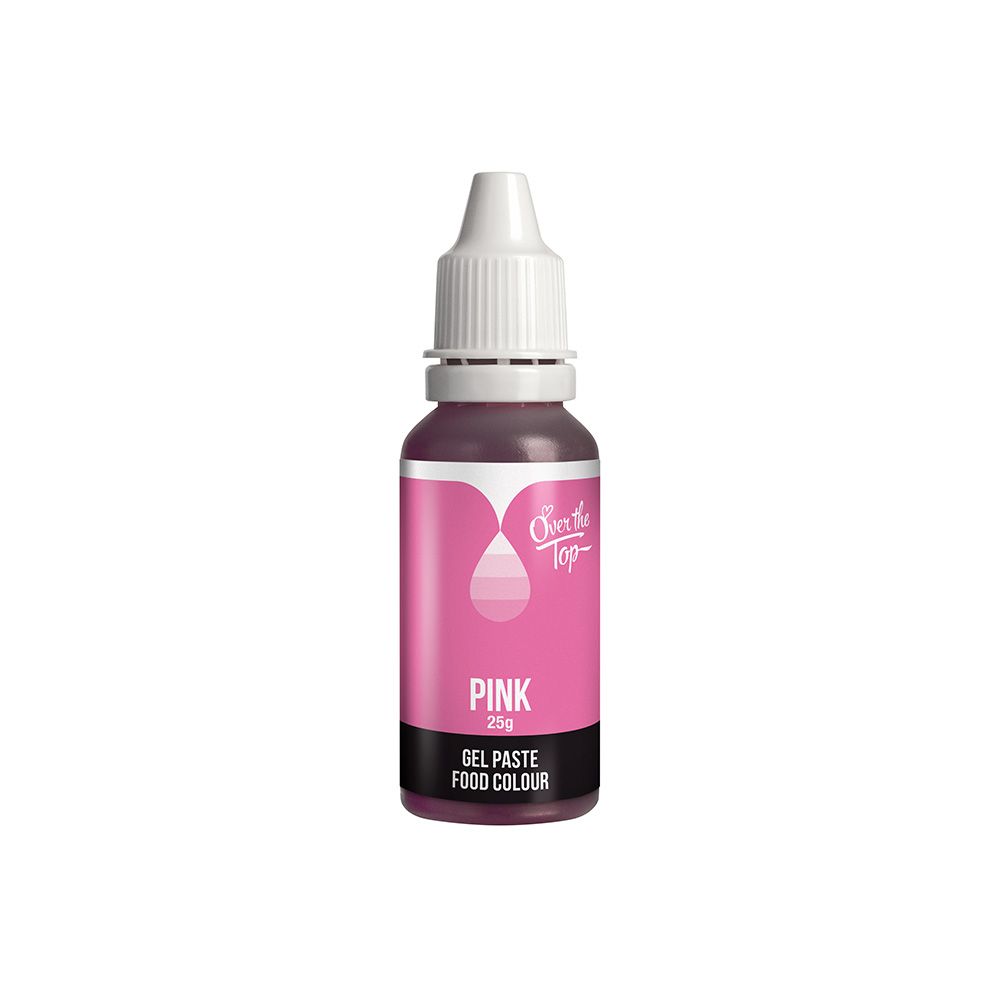 Over The Top Gel Food Colour Pink 25g