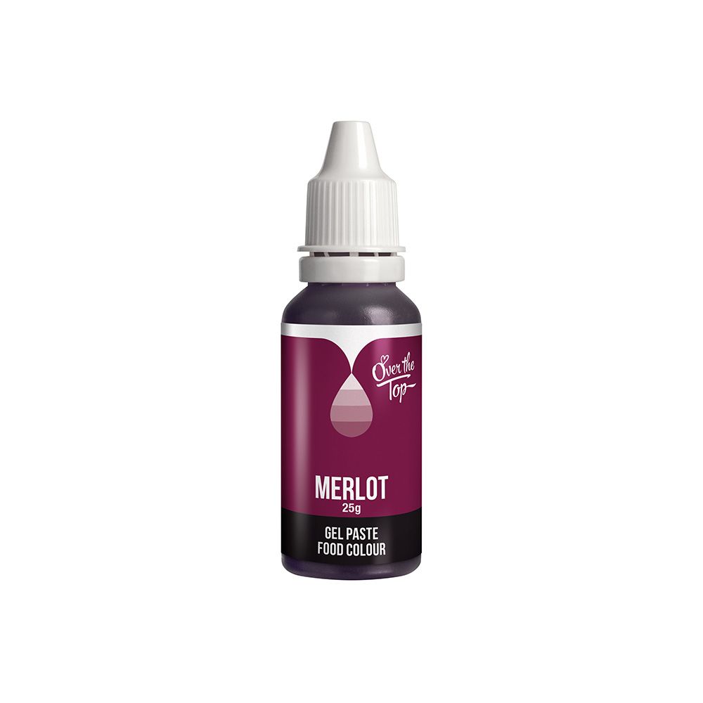Over The Top Gel Food Colour Merlot 25g