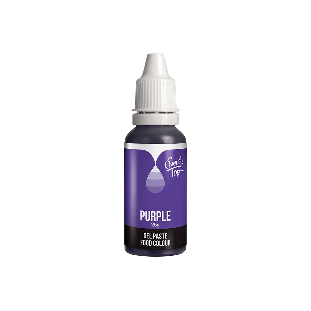 Over The Top Gel Food Colour Purple 25g