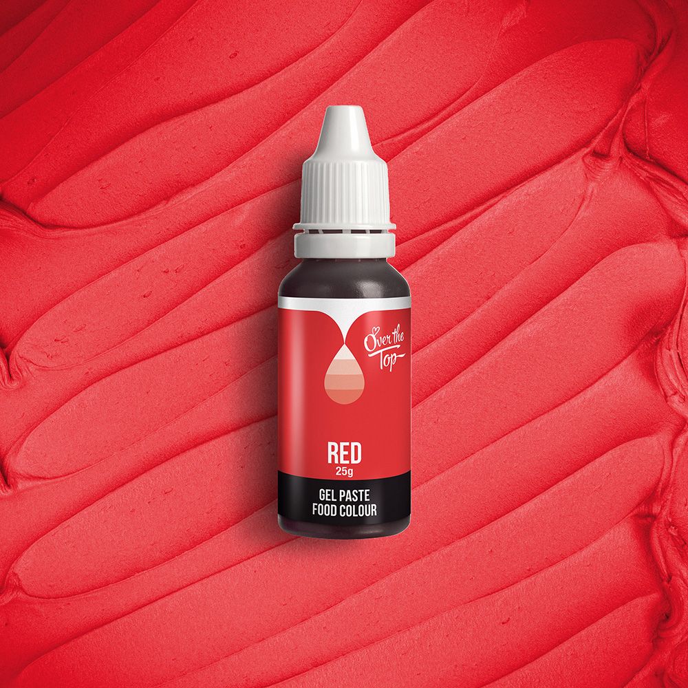 Over The Top Gel Food Colour Red 25g