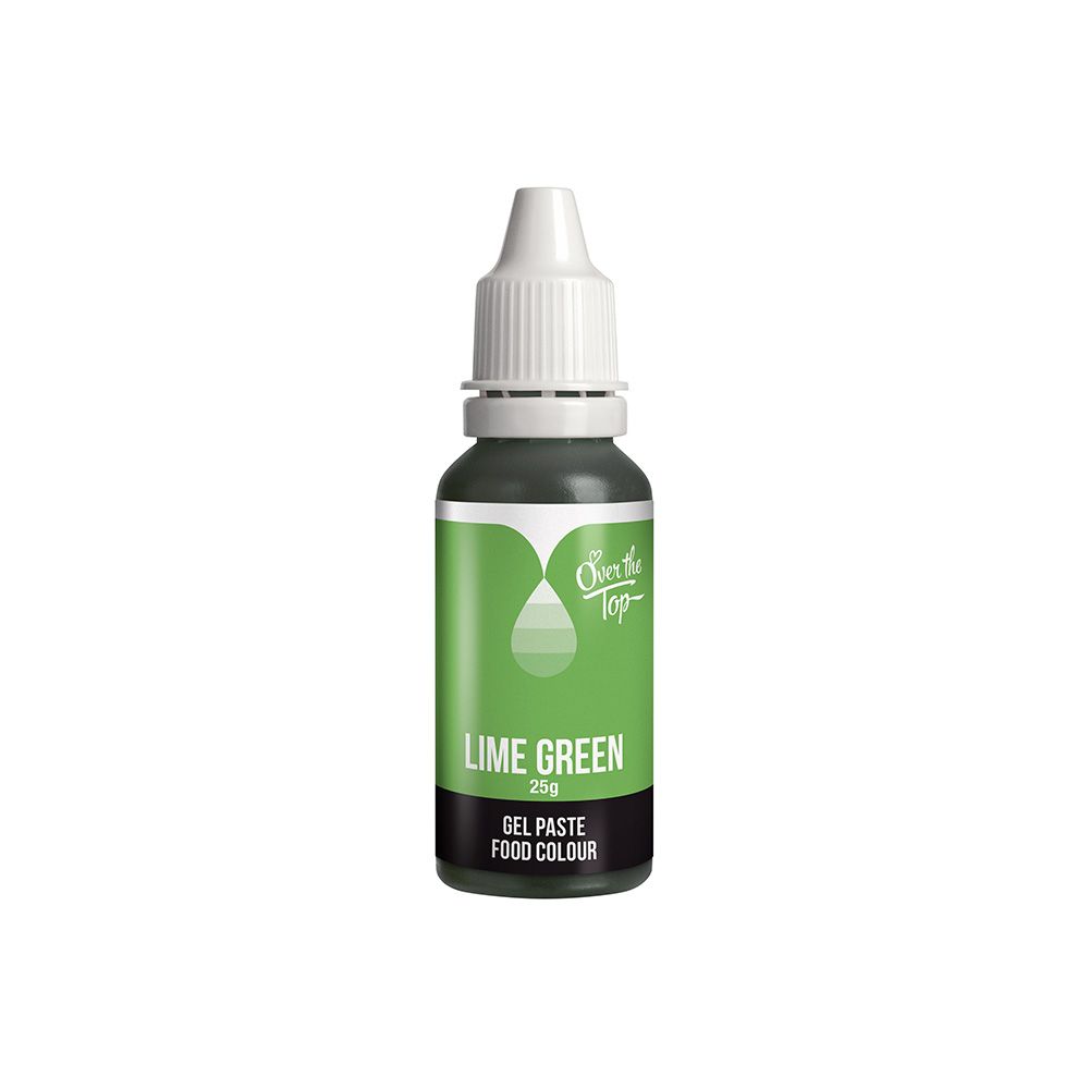 Over The Top Gel Food Colour Lime Green 25g