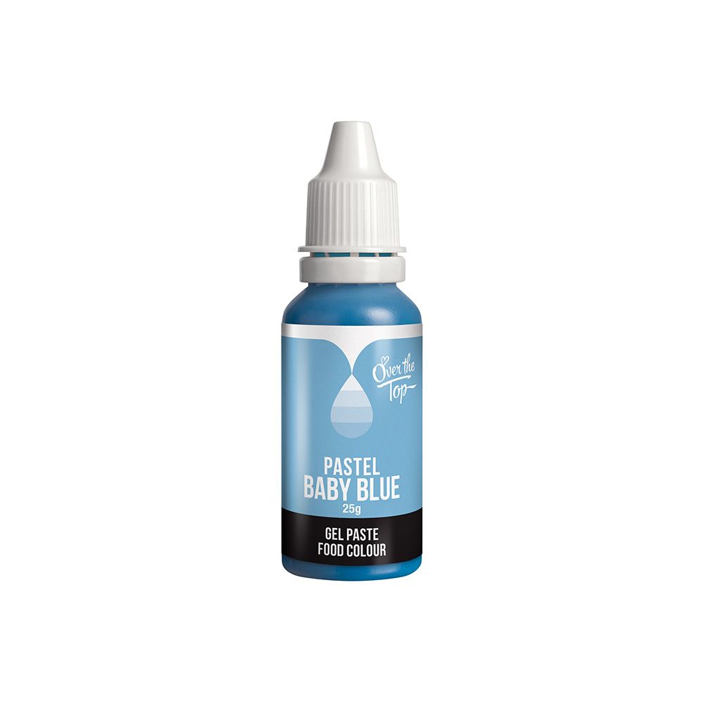 Over The Top Gel Pastel Food Colour Baby Blue 25g