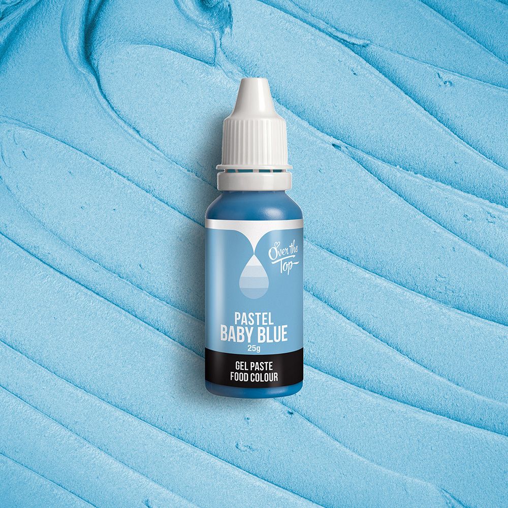 Over The Top Gel Pastel Food Colour Baby Blue 25g