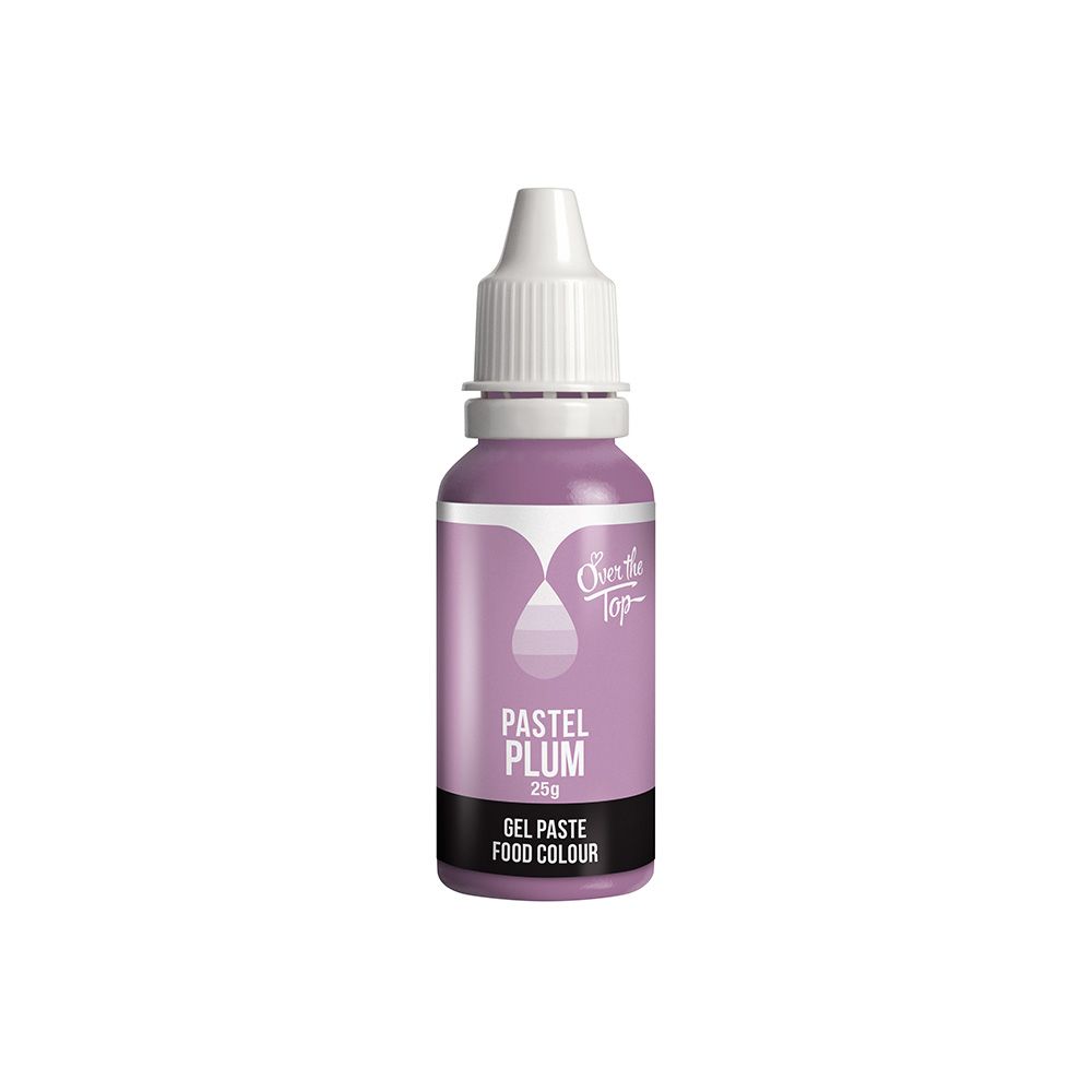 Over The Top Gel Pastel Food Colour Plum 25g