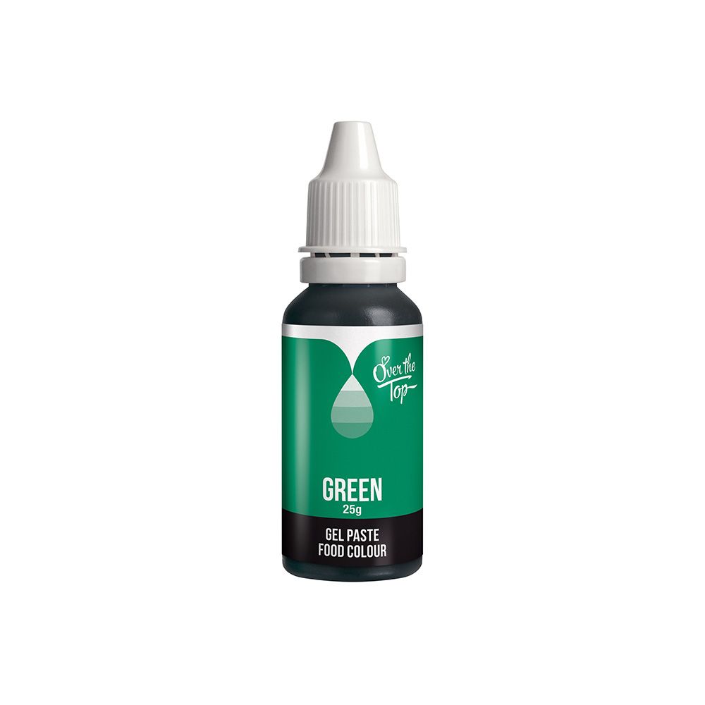 Over The Top Gel Food Colour Green 25g