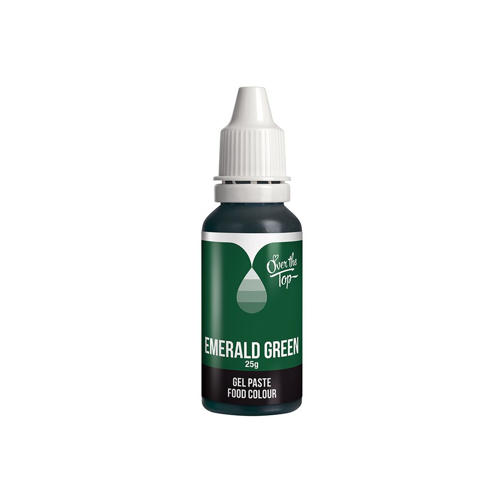 Over The Top Gel Food Colour Emerald Green 25g