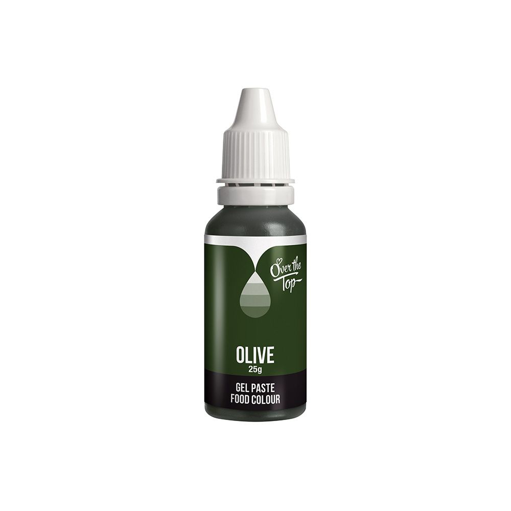Over The Top Gel Food Colour Olive 25g