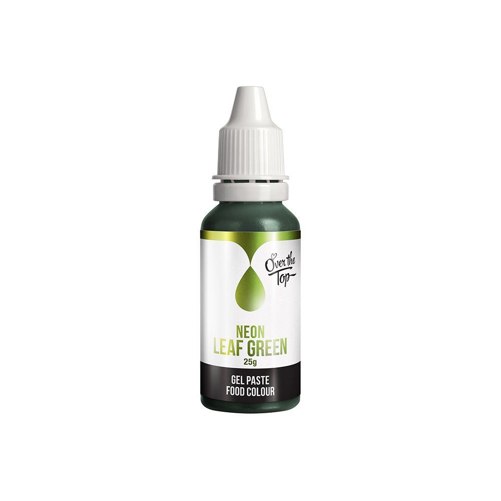 Over The Top Gel Neon Food Colour Leaf Green 25g