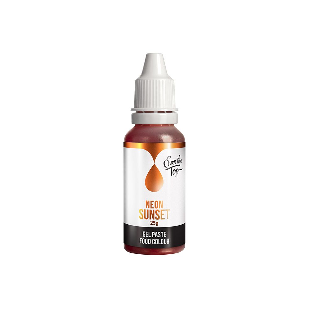 Over The Top Gel Neon Food Colour Sunset 25g