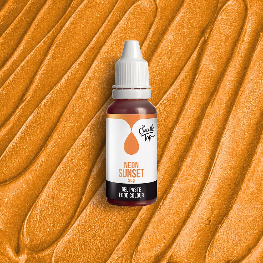 Over The Top Gel Neon Food Colour Sunset 25g