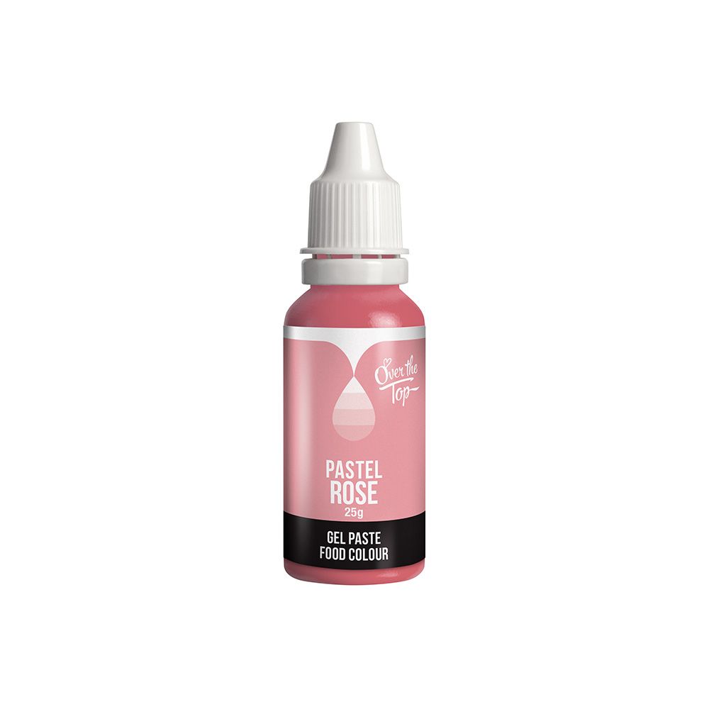 Over The Top Gel Pastel Food Colour Rose 25g