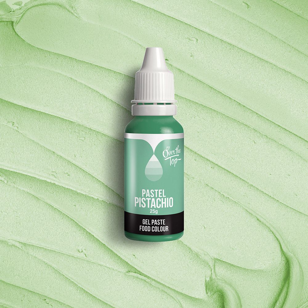 Over The Top Gel Pastel Food Colour Pistachio 25g