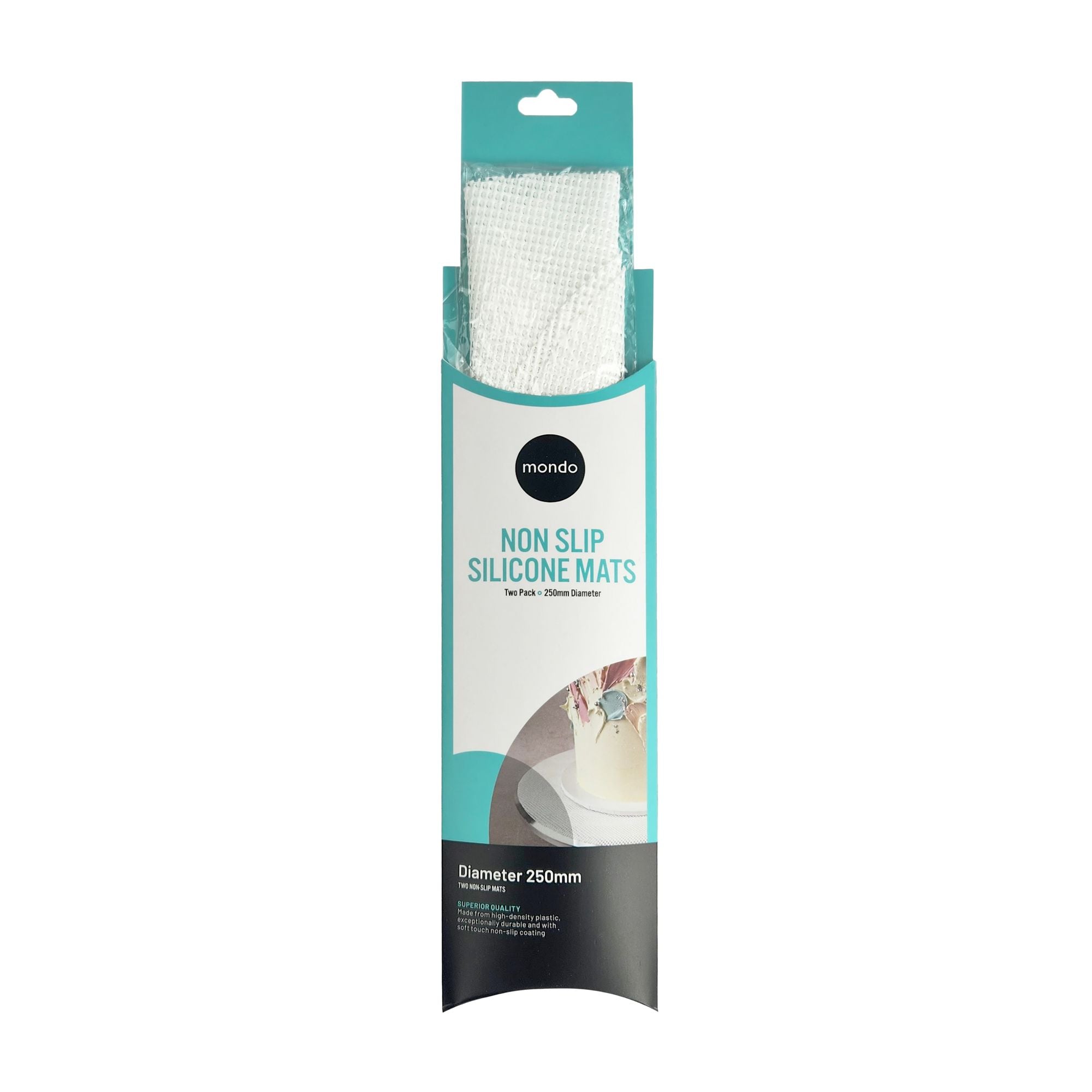 Mondo Non-Slip Silicone Mat 2 Pack 25cm