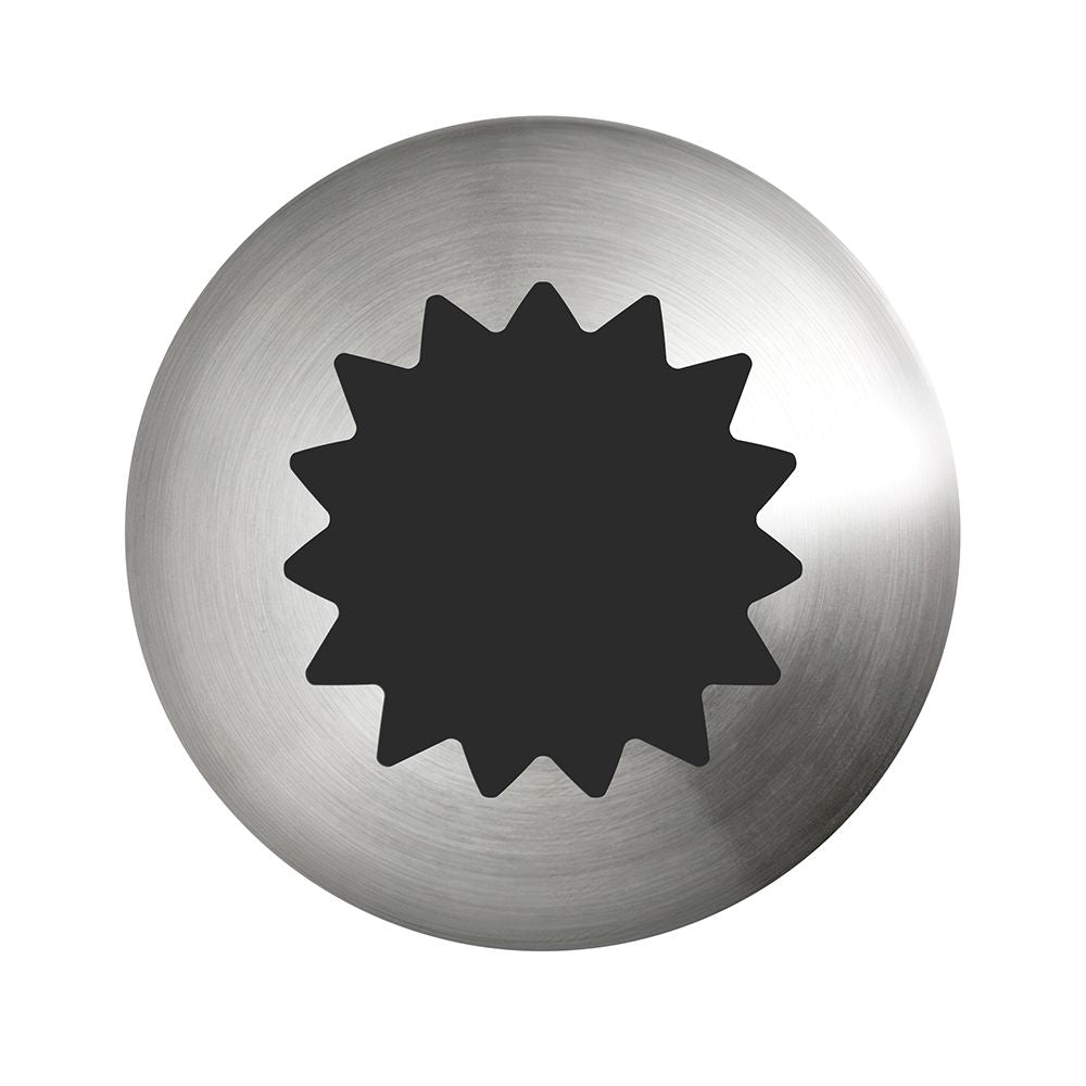 Mondo No. 6B Stainless Steel Open Star Piping Tip