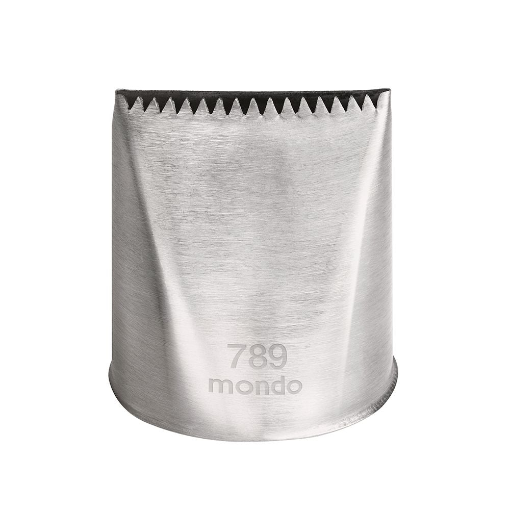 Mondo No. 789 Stainless Steel Cake Icer Basketweave Piping Tip