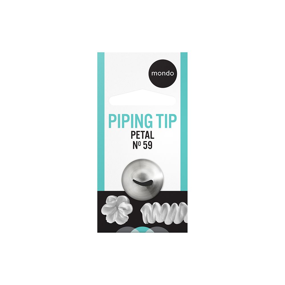 Mondo No. 59 Stainless Steel Petal Piping Tip