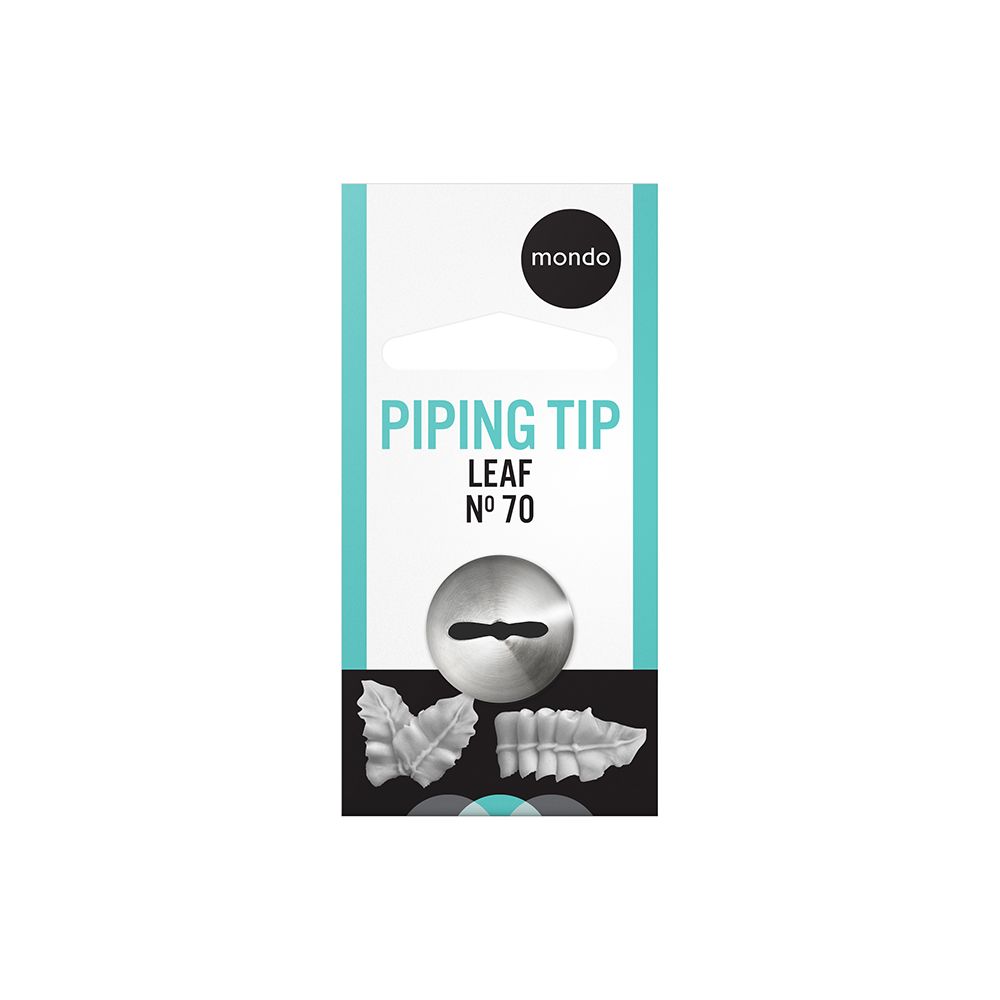 Mondo No. 70 Stainless Steel Leaf Piping Tip