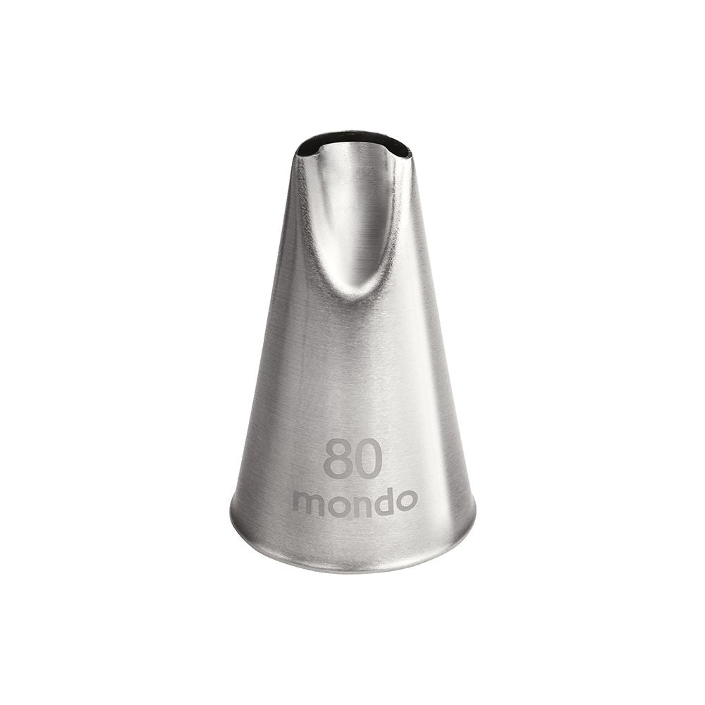 Mondo No. 80 Stainless Steel Petal Piping Tip
