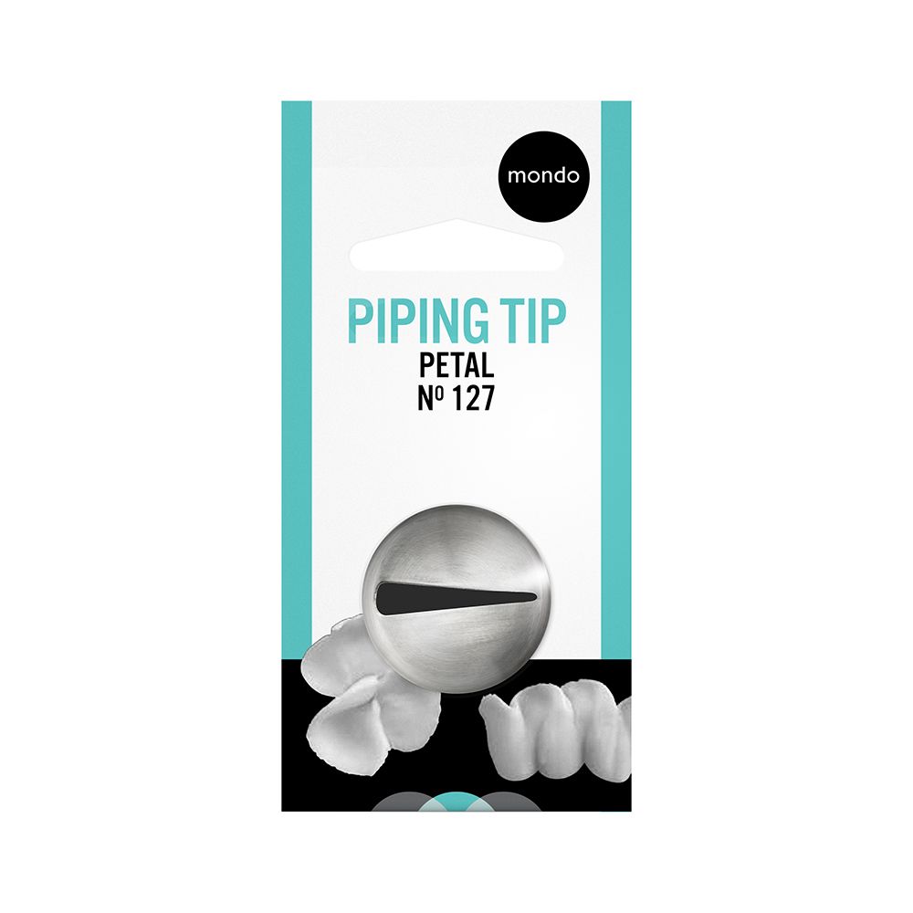 Mondo No. 127 Stainless Steel Petal Piping Tip